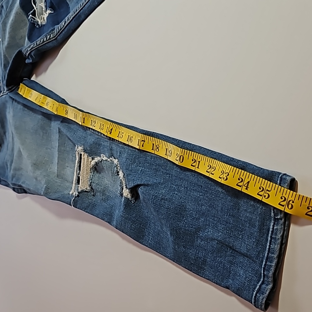 Hollister, high rise super skinny crop, jeans. Size 3R - Picture 2 of 11